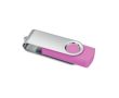 Clé USB classique pivotante impression intégrale de plusieurs couleurs couleur fuchsia