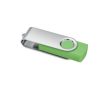 Clé USB classique pivotante impression intégrale de plusieurs couleurs couleur vert lime transparent