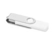 Clé USB colorée impression intégrale avec connexion Type C couleur blanc