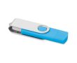 Clé USB colorée impression intégrale avec connexion Type C couleur cyan