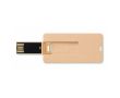 Clé USB plate impression intégrale avec boîtier en paille couleur bois