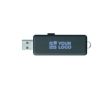 Clé USB impression intégrale avec boîtier à marquage lumineux couleur bleu