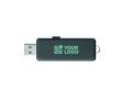 Clé USB impression intégrale avec boîtier à marquage lumineux couleur vert