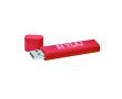 Clé USB impression intégrale à marquage lumineux avec capuchon couleur grenat