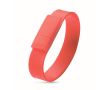 Bracelet USB compact en silicone impression intégrale couleur rouge