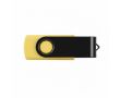 USB impression intégrale finition gomme avec clip métallique coloré couleur noir