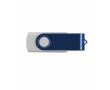 USB impression intégrale finition gomme avec clip métallique coloré couleur bleu