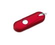 Clé USB impression intégrale avec finition gomme et bords arrondis couleur rouge