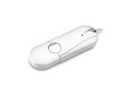 Clé USB impression intégrale avec finition gomme et bords arrondis couleur blanc