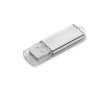Clé USB impression intégrale corps aluminium avec capuchon transparent couleur argenté brillant