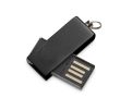USB impression intégrale en aluminium avec clip pivotant coloré couleur noir