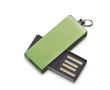 USB impression intégrale en aluminium avec clip pivotant coloré couleur vert clair