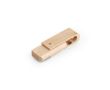 USB impression intégrale en bois d’érable rétractable et pivotant couleur bois