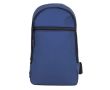 Sac bandoulière en similicuir avec poche extérieure sur le devant couleur bleu marine