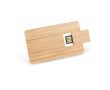 Carte USB impression intégrale en bois de bambou couleur naturel