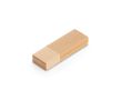 USB impression intégrale avec boîtier en bois de bambou et capuchon couleur naturel