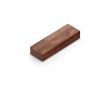 Clé USB impression intégrale avec boîtier en bois de noyer et capuchon couleur bois foncé