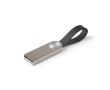 Clé USB impression intégrale en métal avec poignée en silicone couleur argenté