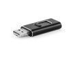 USB impression intégrale métal 4 fonctions en 1 avec clip rétractable couleur noir