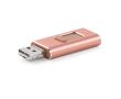 USB impression intégrale métal 4 fonctions en 1 avec clip rétractable couleur rose