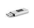 USB impression intégrale métal 4 fonctions en 1 avec clip rétractable couleur argenté brillant