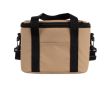 Sac isotherme personnel en similicuir avec double anse ajustable couleur beige