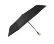 Parapluie coupe-vent en RPET avec poignée en bambou Ø97 couleur noir