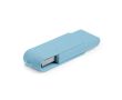 Clé USB écologique pivotante impression intégrale en fibre de blé couleur bleu