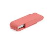 Clé USB écologique pivotante impression intégrale en fibre de blé couleur rouge