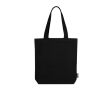 Sac en coton recyclé de couleur neutre 320 g/m2 couleur noir