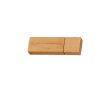 USB impression intégrale avec boîtier en bois de bambou et capuchon couleur bois foncé
