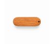 Clé USB pivotante et fine impression intégrale avec corps en bois couleur bois foncé