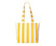 Sac de plage en coton recyclé avec design rayé couleur jaune