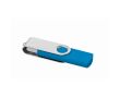 Clé USB impression intégrale avec double connexion USB et Micro USB couleur bleu ciel