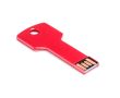 Clé USB impression intégrale à la forme d'une clé en métal couleur rouge