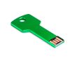Clé USB impression intégrale à la forme d'une clé en métal couleur vert