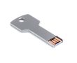 Clé USB impression intégrale à la forme d'une clé en métal couleur argenté