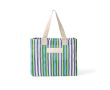 Sac en polypropylène à rayures, finition mate 200 g/m² couleur vert