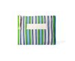 Trousse personnalisable en polypropylène à rayures 200 g/m² couleur vert