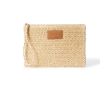 Trousse en papier et polyester avec étiquette pour marquage couleur naturel