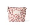 Trousse en coton recyclé avec motif animal 200 g/m² couleur rose