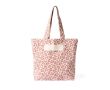 Sac en coton recyclé avec motif animalier 200 g/m² couleur rose