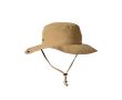Chapeau d’aventure ajustable style safari en nylon et polyester couleur camel