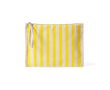 Trousse en coton recyclé avec dragonne type bracelet 180 g/m² couleur jaune