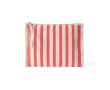 Trousse en coton recyclé avec dragonne type bracelet 180 g/m² couleur corail