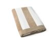 Serviette pour la plage en coton absorbant de 420 g/m² et 80 x 160 cm couleur beige