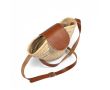 Petit panier en palmier avec longues anses, fabriqué dans l'UE couleur naturel