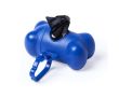 Distributeur de 15 sacs pour animaux en forme d’os couleur bleu