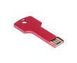 Clé USB fabriquée en aluminium coloré en forme de clé couleur rouge