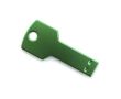 Clé USB fabriquée en aluminium coloré en forme de clé couleur vert